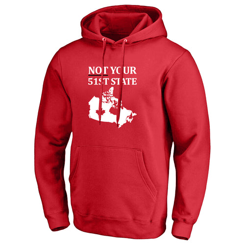 Not Your 51st State Adult Fleece Hoodie, Red