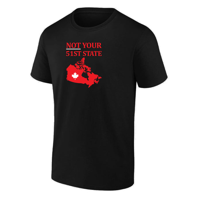 Not Your 51st State Adult Short Sleeve Tee, Black