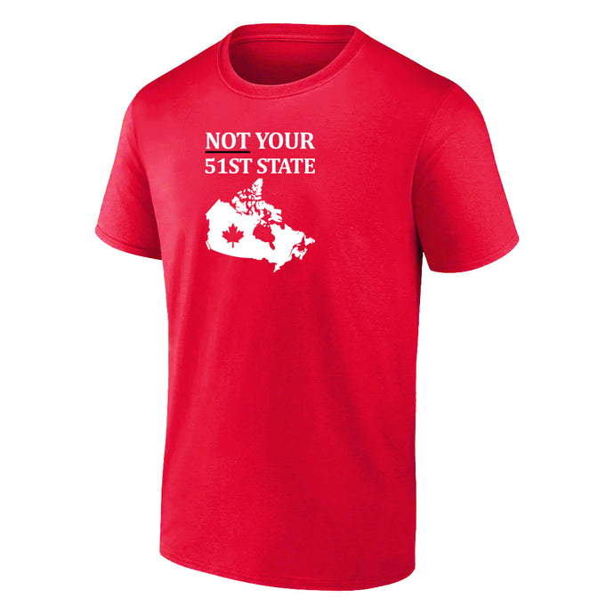 Not Your 51st State Adult Short Sleeve Tee, Red