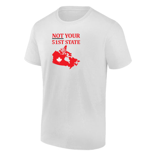 Not Your 51st State Adult Short Sleeve Tee, White