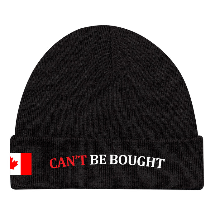 Proud Canadian Adult Cuffed Toque, Black