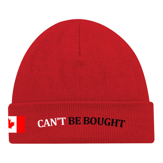 Proud Canadian Adult Cuffed Toque, Red