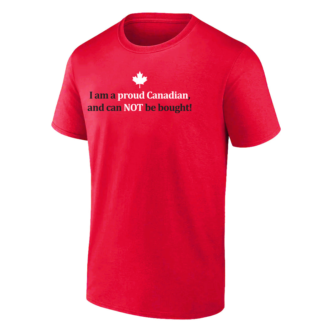 Proud Canadian Adult Short Sleeve Tee, Red