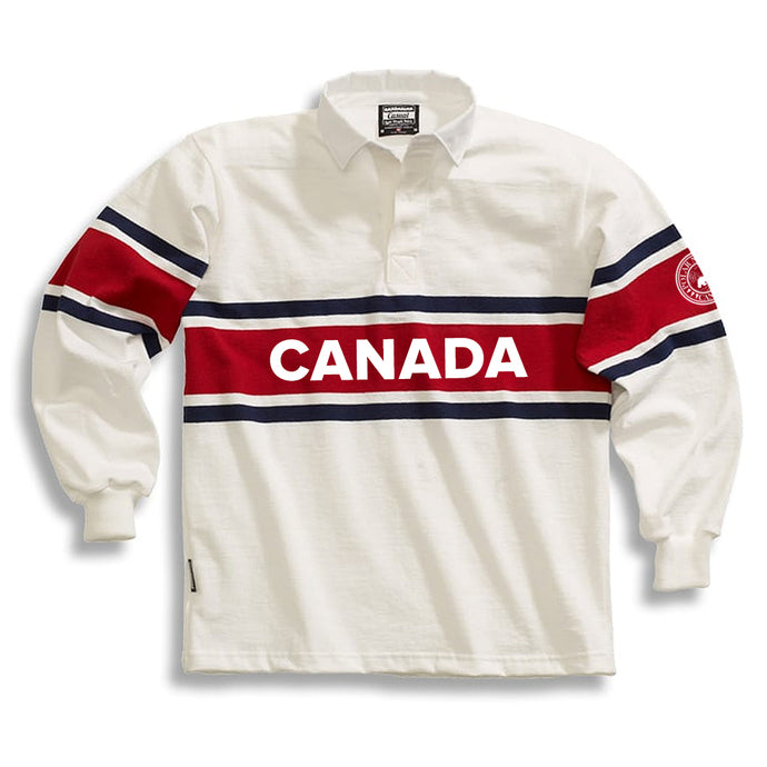 Canada Adult Classic Acadia Stripe Long-Sleeve Polo